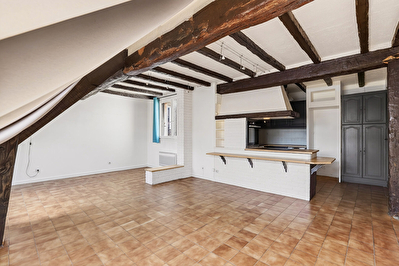 Dernier étage- 2/3 pièce(s) -50 m2 Carrez (64.54 m2 au sol)