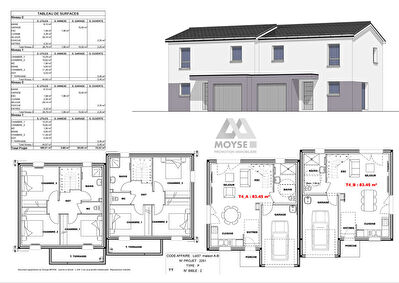 Maison vendue sur plan de 83,45 m2 - Pouilley-Français