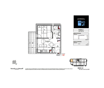 Appartement Residence "Le Murgillet" à Doubs / 2 pièce(s) 35 m2