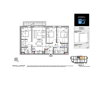 Appartement Residence "Le Murgillet" à Doubs / 4 pièce(s) 74 m2