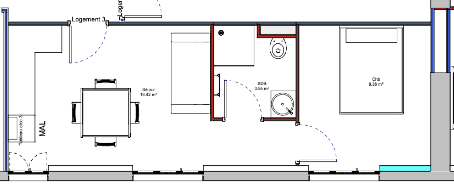Photo du bien : Appartement 2 pièces 30 m2