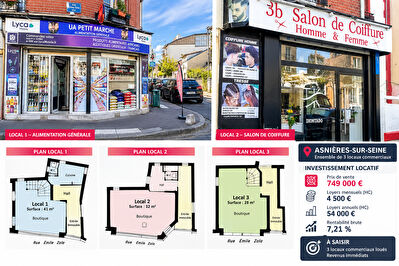 Local commercial AsniÈres-sur-seine 125 m2 ASNIERES SUR SEINE photo 2