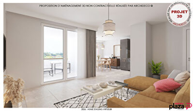 Appartement Ambilly - 4 pièces - 80.03 m² avec cave et place privée.