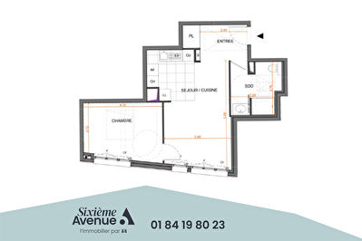 VIROFLAY - Appartement de 2 pièces de 47 m2 Viroflay photo 7