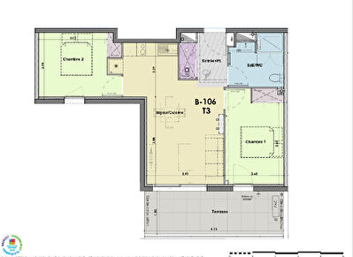 Appartement neuf T3 à Saint Pierre La Mer