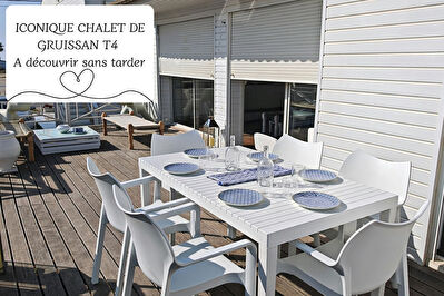 Chalet emblématique de Gruissan: Vue mer, authenticité et confort moderne