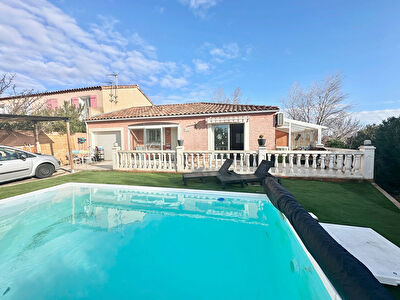 Villa de plain pied à Narbonne avec piscine