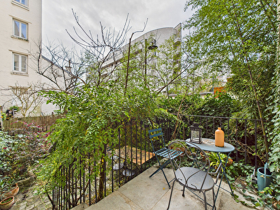 Appartement charmant Paris 2/3 pièces 43.1 m2 + 40m2 de jardin privatif