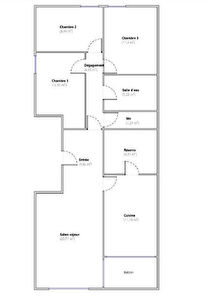 Appartement a louer sarcelles - 4 pièce(s) - 88.6 m2 - Surfyn