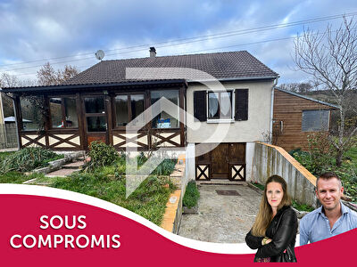 Maison de plain-pied sur sous sol total de 74 m² dans une commune avec écoles, commerces et cabinet médical. A 10 mn de Ezy sur Eure