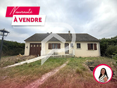 Maison à rénover plain pied 2 chambres sur une commune avec écoles à 5min de Saint André De L'Eure