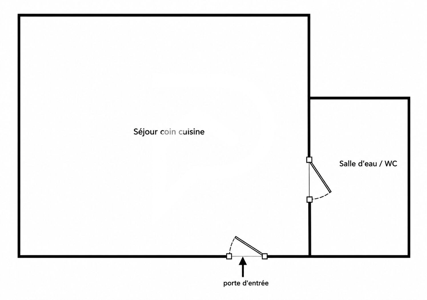 Photo du bien : Appartement 1 pièce 15.21 m2