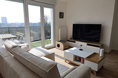 Appartement familial 91 m²  - 4 chambres - Dernier étage - Balcon - 2 parkings