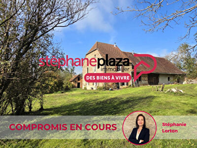 Ferme bressane rénovée, Commenailles, 170 m2, 5 chambres, bureau, terrain 1ha40