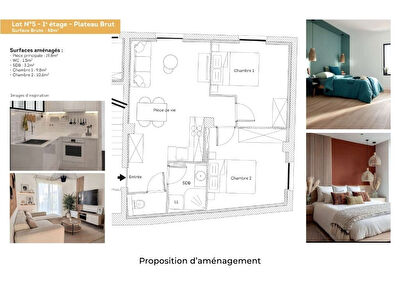 Appartement à rénover 49m² LONS LE SAUNIER