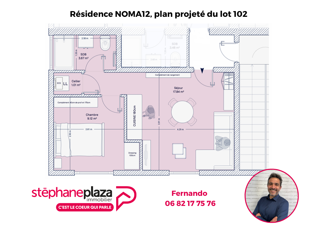 Photo du bien : Appartement 2 pièces 32 m2