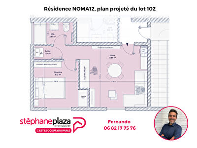 Plateau à aménager bâtiment années 20/30, 32 m2