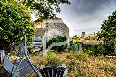 Maison de ville 3 faces avec jardin ? Vue imprenable sur la Cité de Carcassonne