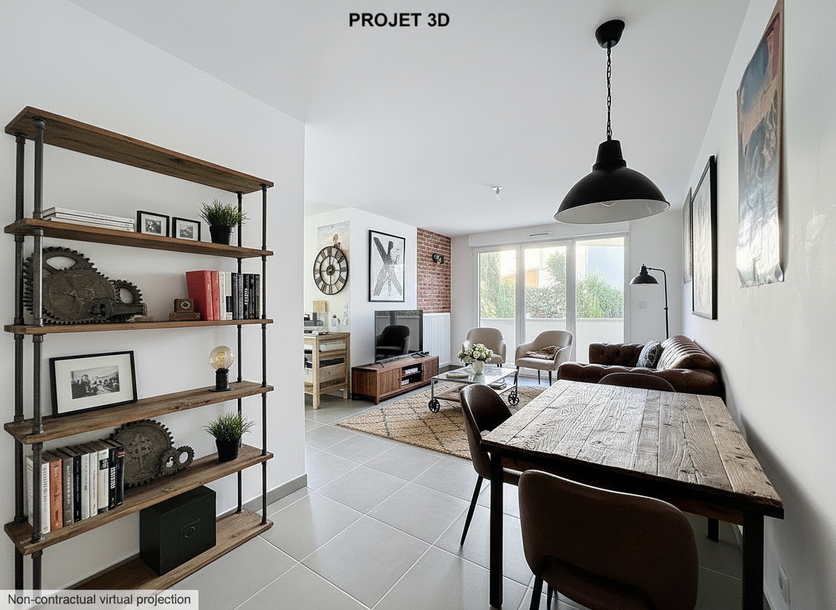 Photo du bien : Appartement 3 pièces 58.41 m2