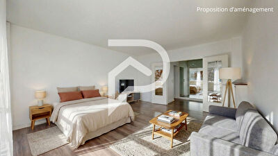 RARE sur le secteur - Le Pecq grand studio de 46m2 balcon, cave, parking, ascenseur, gardien...