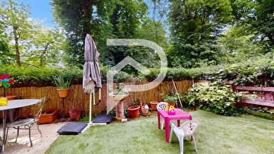 RARE - rez de jardin privatif, box, dpe c - beau 2 pièces de 56m2
