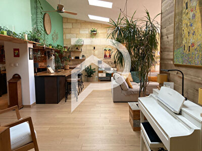 Maison style Loft avec jardin quartier calme Libourne