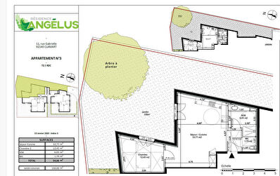 Appartement Clamart 2 pièce(s) 54 m2