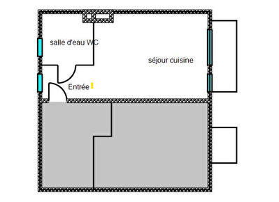 Studio avec balcon à VITRY-SUR-SEINE - 1min RER C Les Ardoines