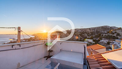Maison de ville 80M2 Terrasse vue mer - Marseille l'Estaque