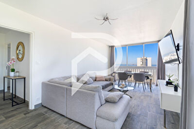 Marseille 13014, appartement lumineuxT3 de 61m2 vue mer imprenable.