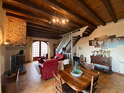 Maison du 19ème, 6 pièces 160 m² sur terrain de 1500 m², ESTIBEAUX