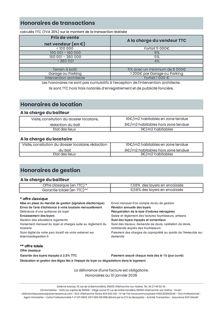 Sixième Avenue Villefranche-sur-Saône